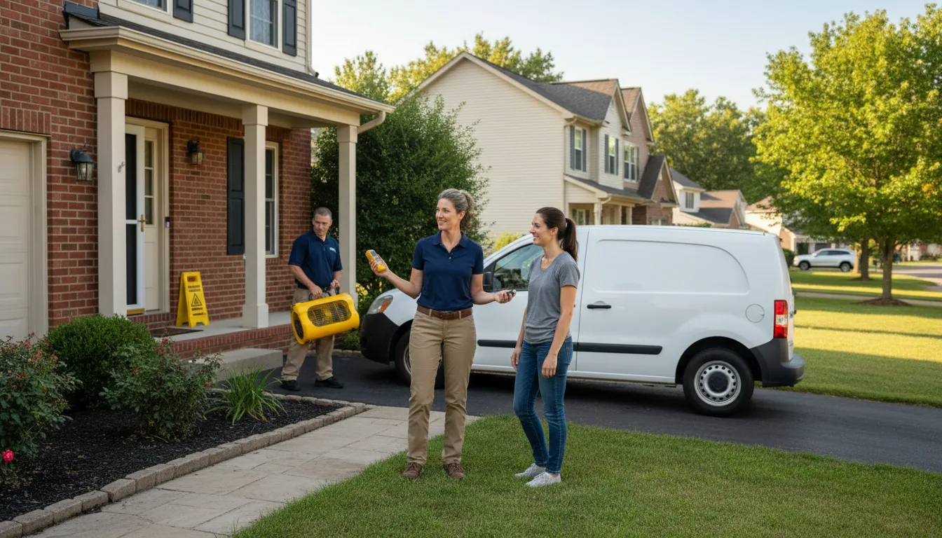 Water restoration image for Dehumidification And Cleanup Services in Stratford, NJ
